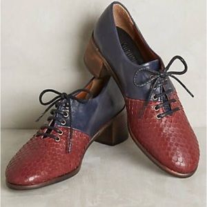 Anthropologie Kupuri Edith Lace-Up Oxfords